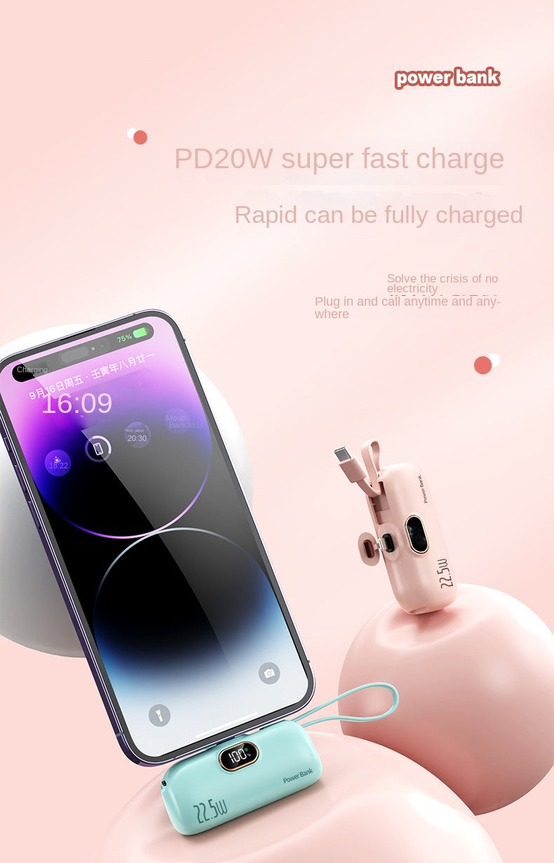 Portable Charger,USB C in&Out High-Speed Charging Battery Pack Compatible with iPhone 16 15 14 13 X Samsung S22 S21 Google iPad etc