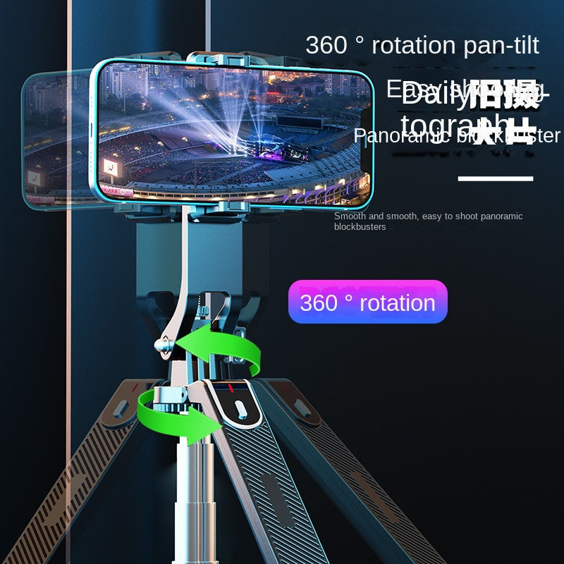 Tripod, for iPhone, with remote control, retractable phone tripod stand, selfie stick tripod for iPhone 15 14 13 12 11 series and Android phones