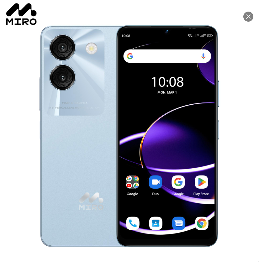 Miro 5G Unlocked Android Smartphone S67 ,6.75" Water Drop HD+, 90Hz,Memory 8GB+128GB,13MP AI Double Camera 0.3MP Depth,,4900mAh/10W Charging