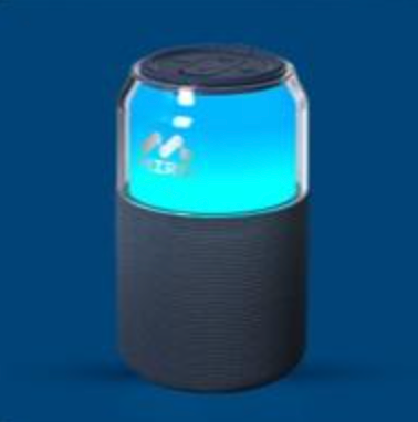 Miro P1 360° Surround Stereo Speaker, TWS Wireless Dual Channel Audio, Smart LED Ambient Lighting, Classic Soda Bubble Sound Effect, Bluetooth 5.4 Connectivity, 10m Range, 1800mAh Battery, 10 Hours Playtime