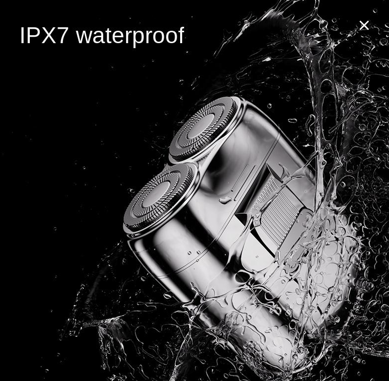 Mini Shaver On-The-Go, Portable Alloy Electric Shaver for Men, Cordless Travel Shaver, Dry Shave, USB-C Rechargeable Electric Razor, IPX7 Waterproof, Easy Cleaning, Battery Indicator
