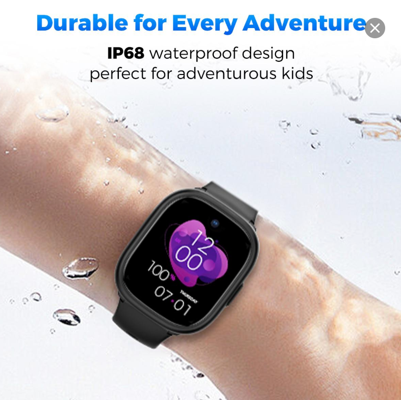 Miro Kids 4G Cellular Watch GPS Tracking as Smartphone Use - Waterproof, In-class Mode, Supports 4 Modes, MIRO-W1 Model - SIM Card