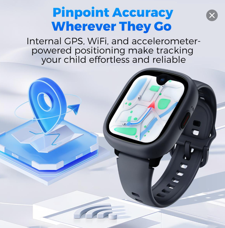 Miro Kids 4G Cellular Watch GPS Tracking as Smartphone Use - Waterproof, In-class Mode, Supports 4 Modes, MIRO-W1 Model - SIM Card