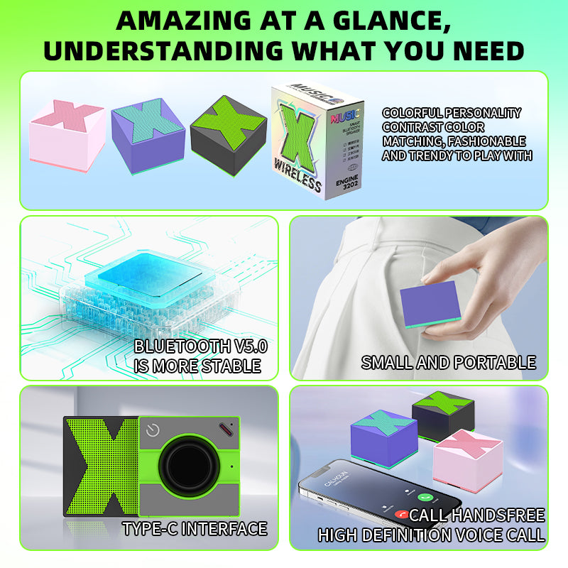 Mini Speaker, Bluetooth Tiny Speaker,Wireless Micro Speaker for Phone/PC/Tablet