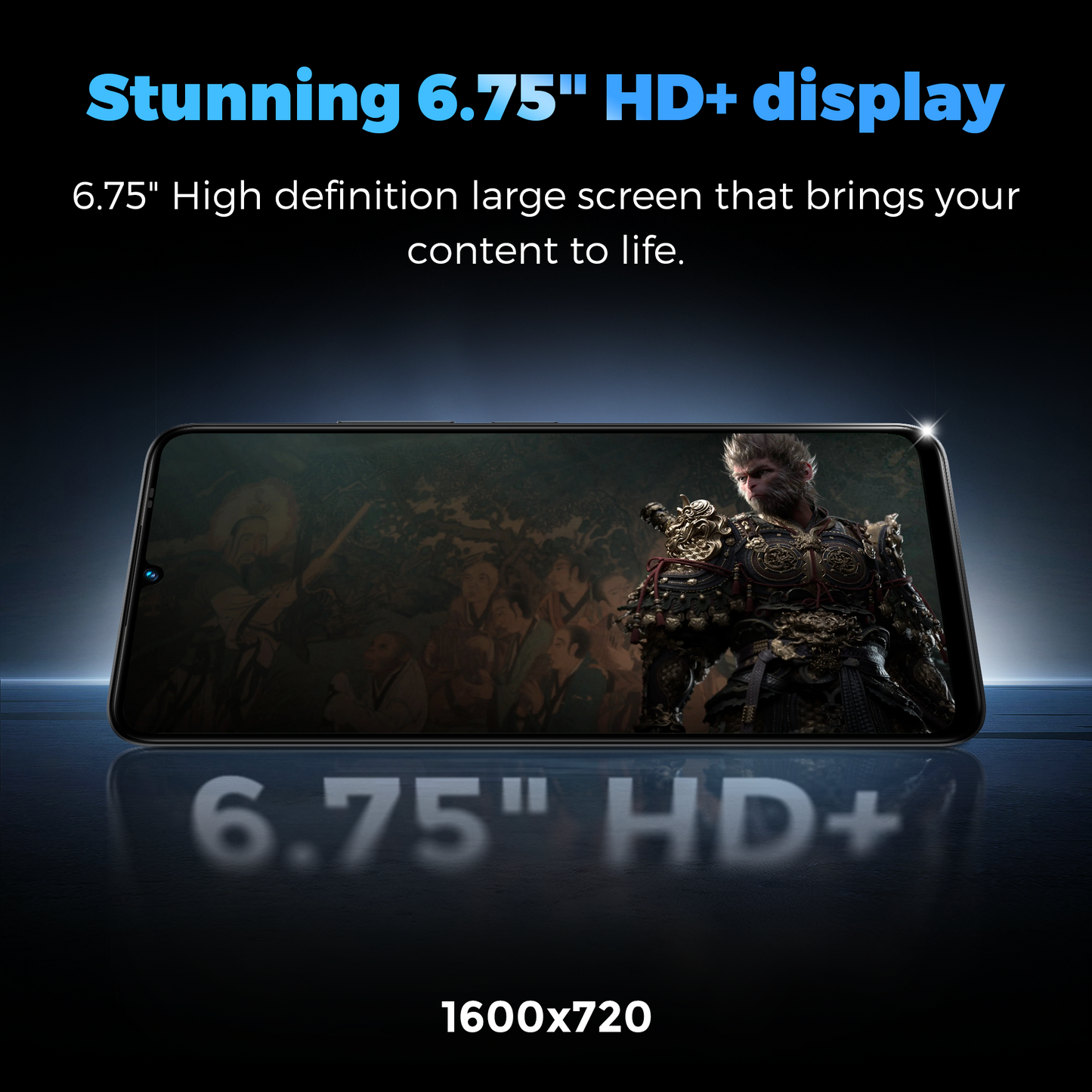 Miro A67 Unlock 8Core Android 14GO 6.75''HD Large Screen Smartphone with Expandable Storage 1TB