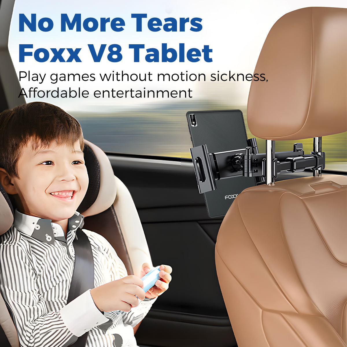 10GB DATA INCLUDED, NO NEED WIFI Tablet Android, FOXXD V8 Tablet - 8.25" HD Display, 5MP+8MP AF Cameras, 3GB RAM, 32GB Storage, MediaTek Quad-Core 2.0GHz CPU, Bluetooth Tablet for studying, working, watching videos and gaming, gift for kids
