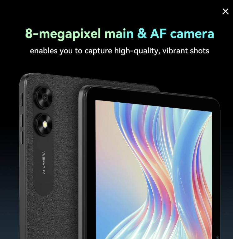 FOXXD tablet C10(With Data Plan) All-in-One Smart Calling Tablet – 10.1" HD Display, 8MP Camera, 4GB+64GB Storage, MediaTek Quad-Core Processor, 5000mAh Long-Lasting Battery Bluetooth Device