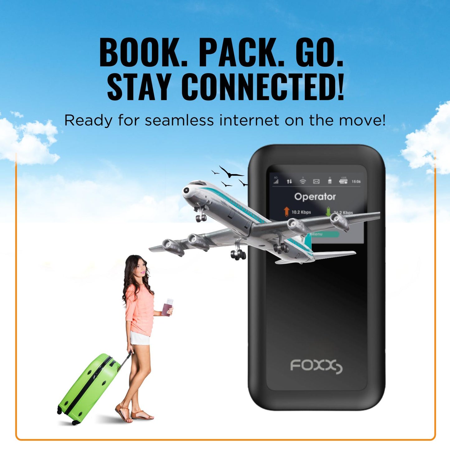 Portable 5G LTE MIFI - Lightweight Design, 4500mAh Battery, 5G Compatibility, High-Speed Data, Seamless Connectivity for On-the-Go Use