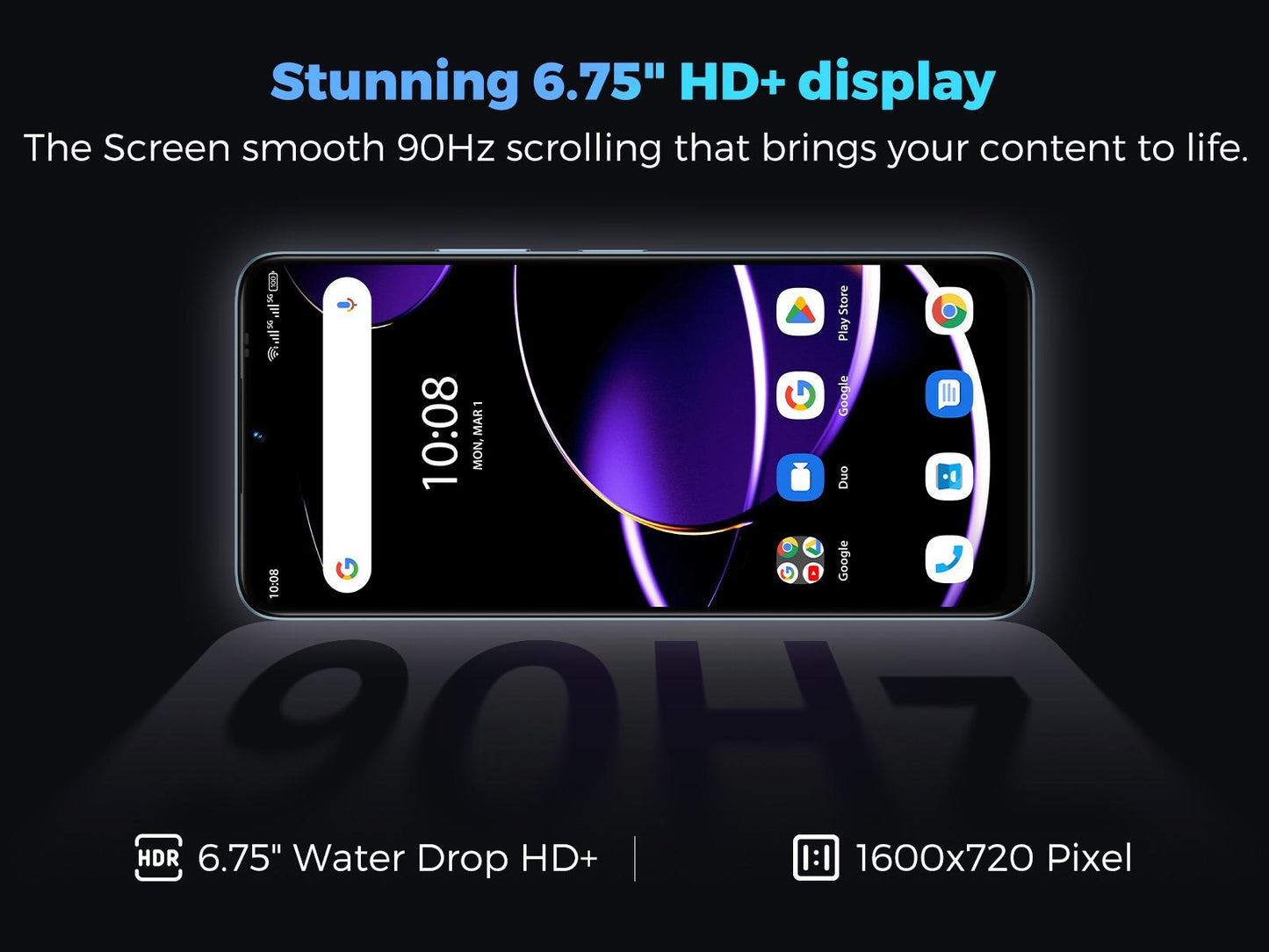MIRO S67  Phone 5G & Mobile Plan Unlocked Android with 0.3MP Depth AI Double Camera, 8GB + 128GB Memory, 4900mAh/10W Charging - Bluetooth
