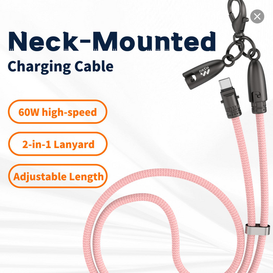 Neck-Mounted Charging Cable