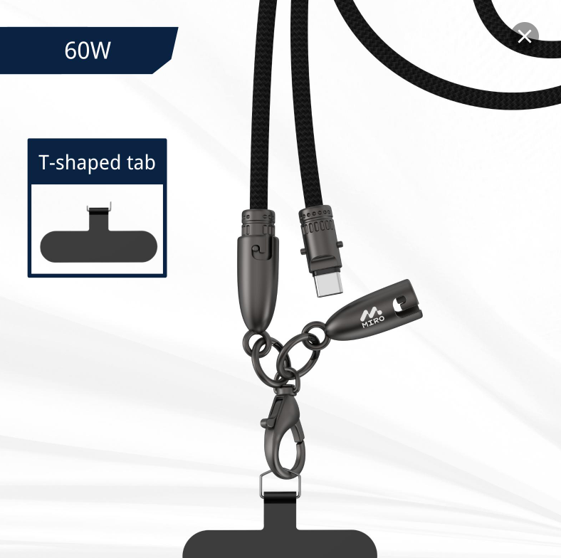 Neck-Mounted Charging Cable