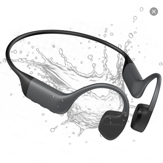 Super soft and comfortable all silicone bone conduction headphones, IPX8 waterproof, 32GB large capacity music storage.