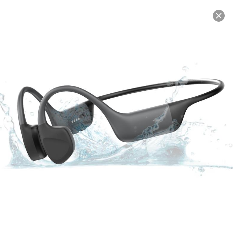 Super soft and comfortable all silicone bone conduction headphones, IPX8 waterproof, 32GB large capacity music storage.