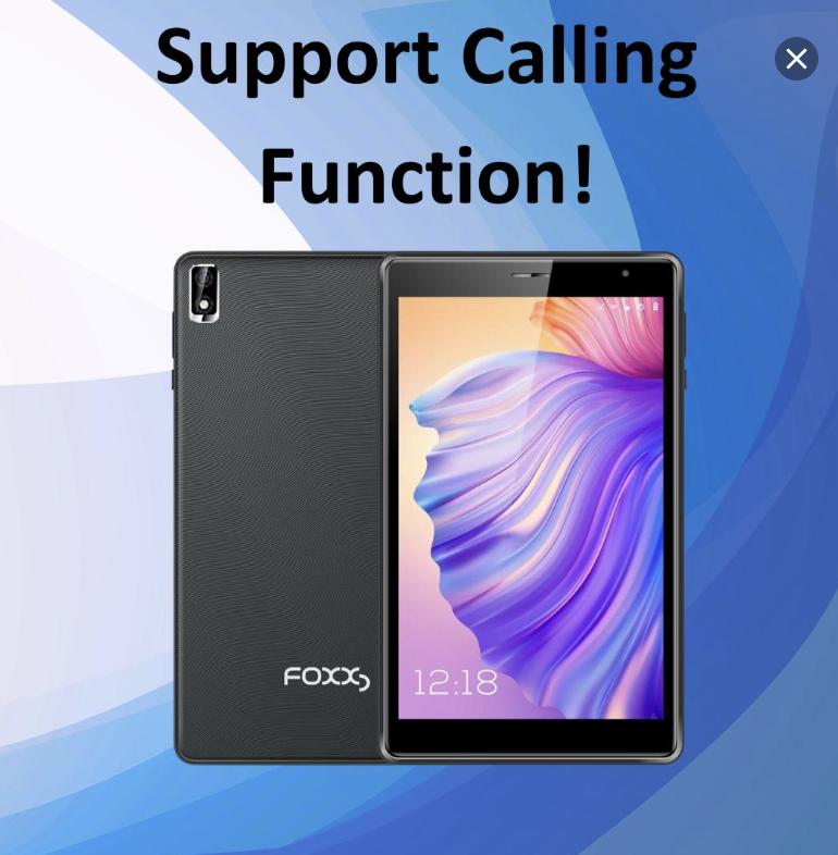 FOXXD 8inch Unlocked (With Data Plan) Tablet V8 with Bluetooth, High-Resolution Display, Ideal for Studying, Working, Watching Videos or Gaming - Portable Screen Android Digital