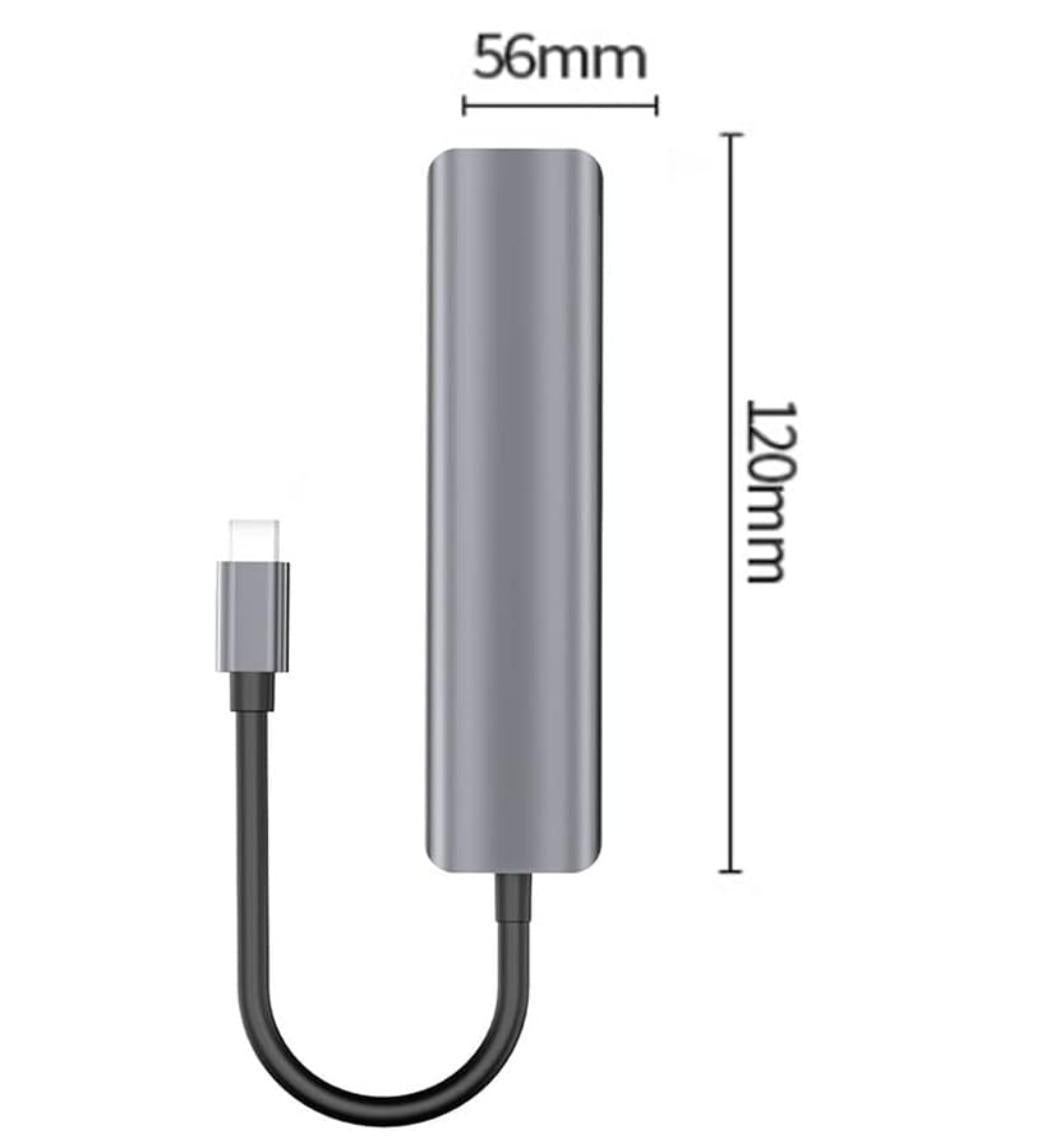 Type- C Adapter USB, HDMI Splitter Port Extender 7 in 1 USB 3.0 Hub USB Adapter&USB C Splitter 3 USB 1 USBC TF/SD Card Reader Audio Output Compatible with MacBook/Pad Pro/Dell/HP Laptop/Phones