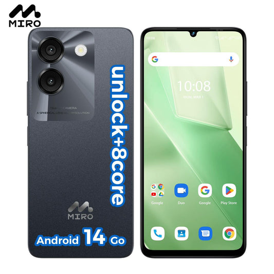 Miro A67 Unlock 8Core Android 14GO 6.75''HD Large Screen Smartphone with Expandable Storage 1TB
