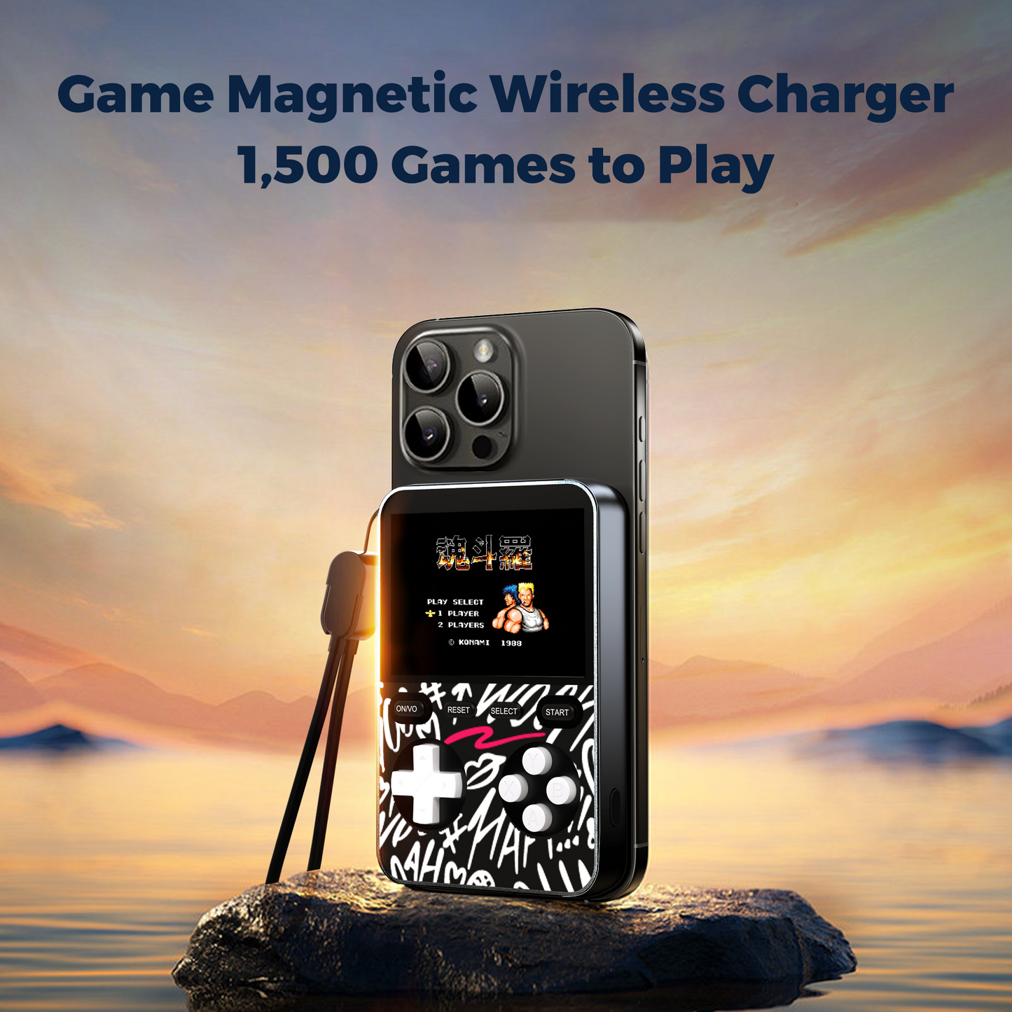 Miro 5000mAh Multifunctional Power Bank Gaming Console - Compact Design for Mobile Devices - Smartphone, Phone