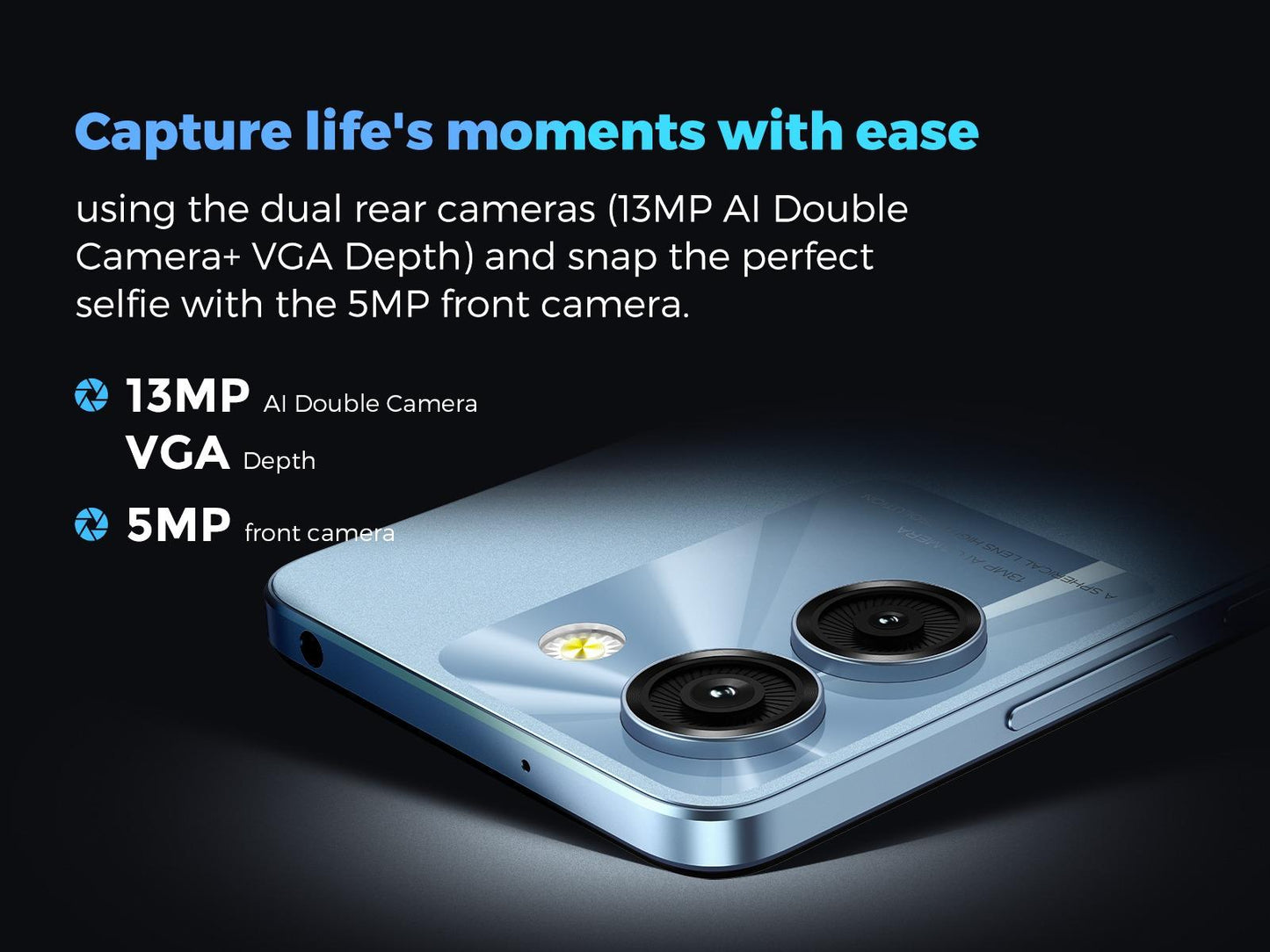 MIRO S67  Phone 5G & Mobile Plan Unlocked Android with 0.3MP Depth AI Double Camera, 8GB + 128GB Memory, 4900mAh/10W Charging - Bluetooth